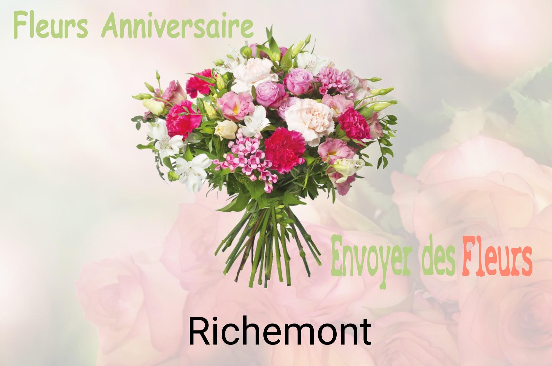 Bouquet de fleurs d’anniversaire livré à Richemont